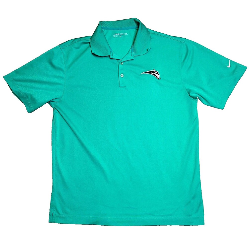 Portland State Vikings Logo Nike Golf Shirt Men's Large S/S Fit Dry Polo Green